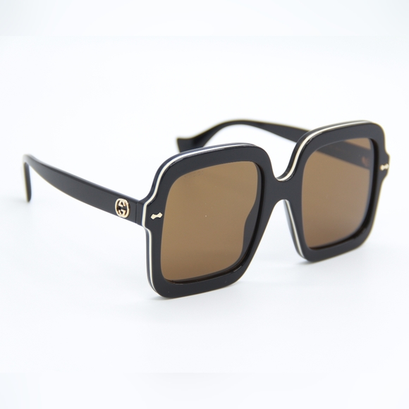 NEW GG1241S 001 GUCCI SQUARE WOMEN BROWN SUNGLASSES GUCCI WOMEN EYEWEAR - Picture 8 of 13